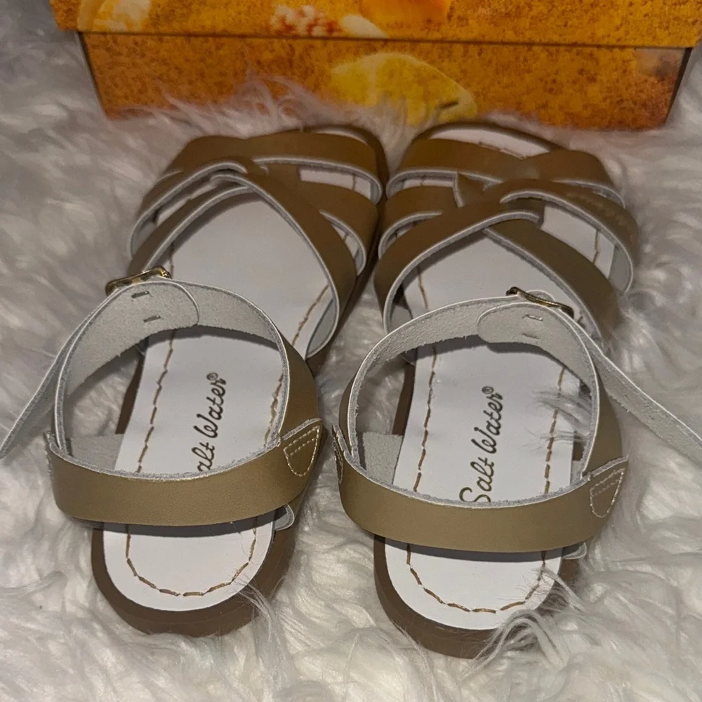 Salt Water Gold Sandals